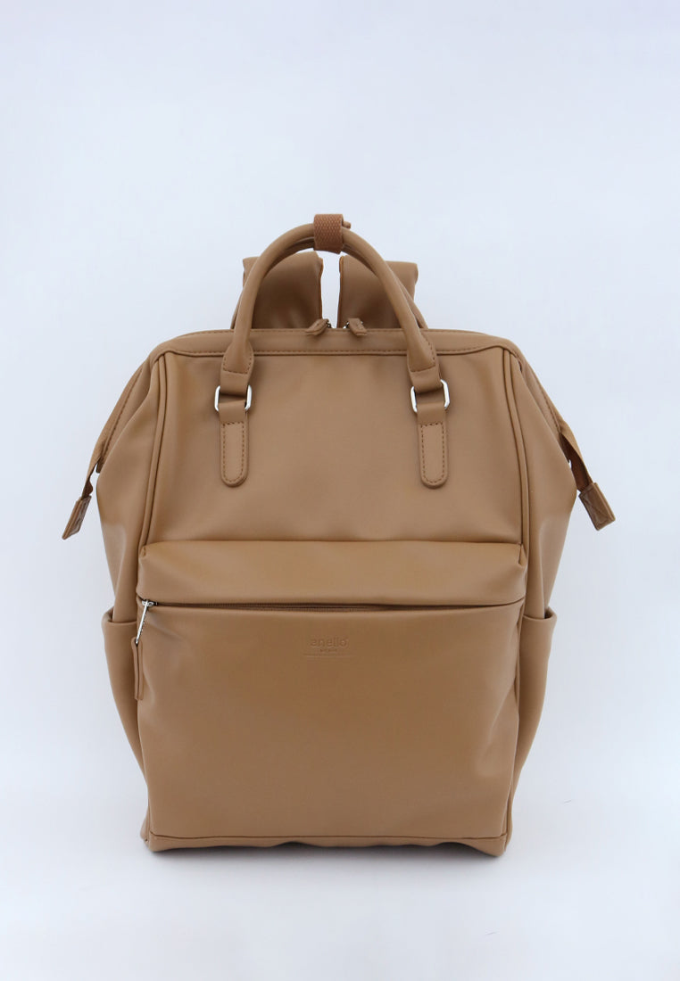 anello faux leather mini backpack anello / CARAMEL Small Backpack / AGB4422