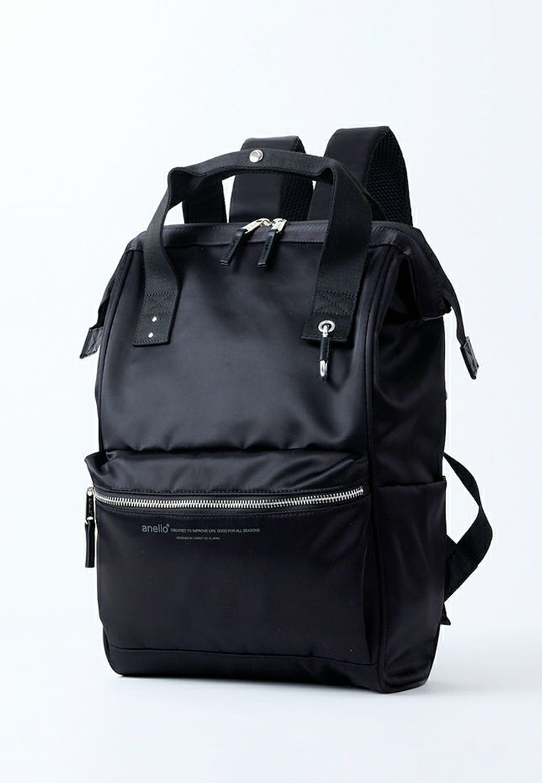 anello backpack black leather anello / ELEANOR Regular Slim Backpack / AIB4542