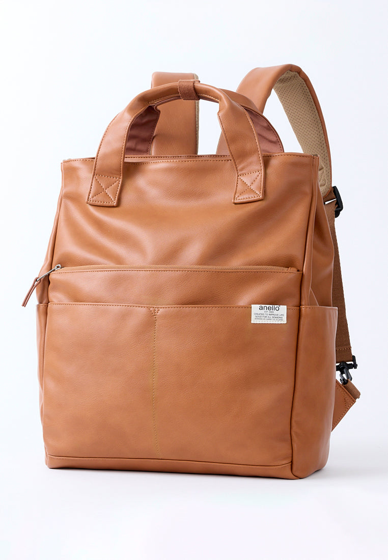 Anello faux leather rucksack online