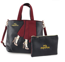 Load image into Gallery viewer, Mis Zapatos / Mini Shoulder Pouch / B-7233 BLACK