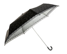 Load image into Gallery viewer, Waterfront / ALL WEATHER Floral Lace Pattern Folding Umbrella
