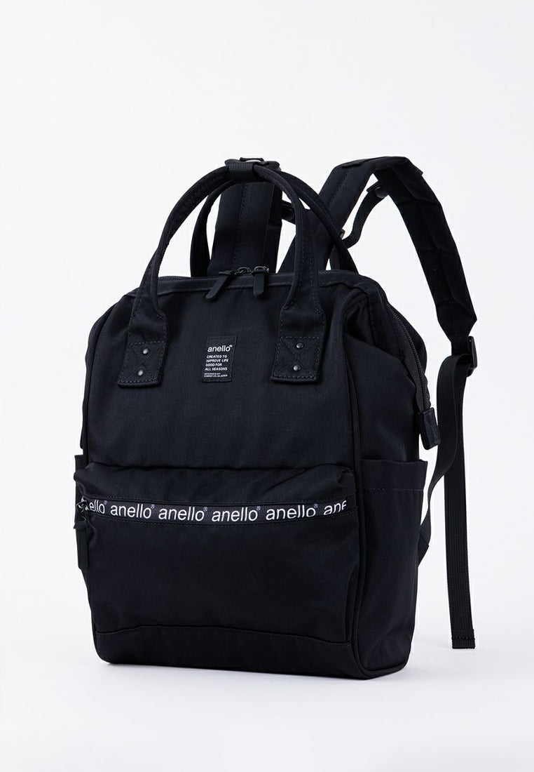 anello nylon backpack mini high density Mokucho poly cap S AT-B2264 NV Navy Made of a light rigid polycanvas which is perfectly suitable for everyday use Backpack Carrot Co Anello Canvas
