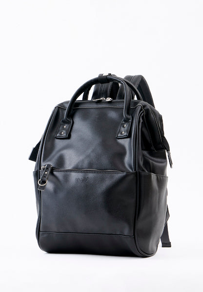 anello faux leather mini backpack camel Kah&Kee for Women and Men 15-inch Laptop Bag RETRO series is a bold renewal of the RETRO series Anello RETRO PU Leather Backpack