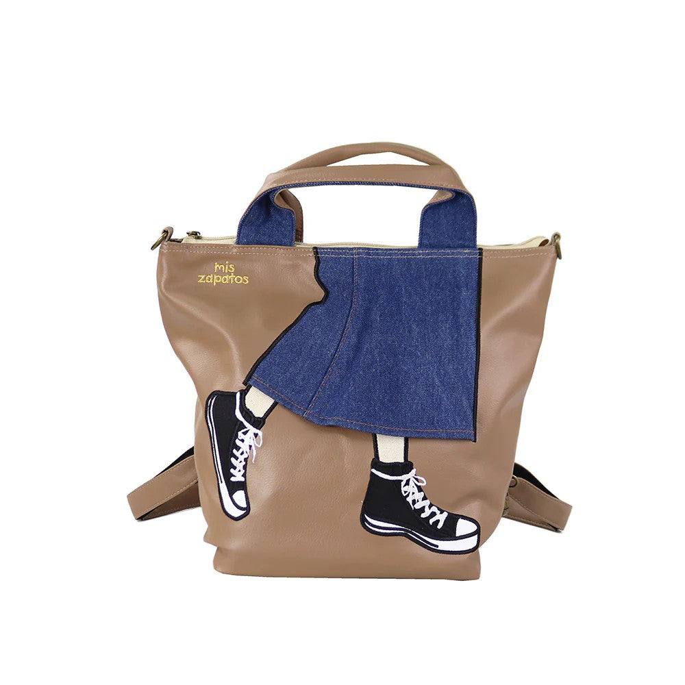 Mis Zapatos / 3WAY Backpack/ B-7326 BEIGE display picture 2