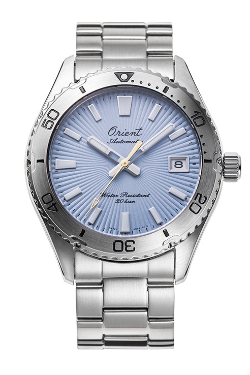 Orient Sports RA-AC0Q 75th Anniversary Silver/Sky Blue