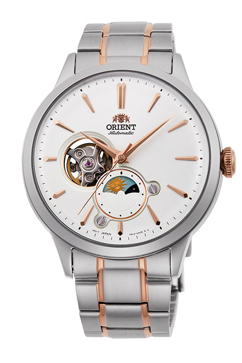 Orient Classic RA-AS01 Sun & Moon Silver/White