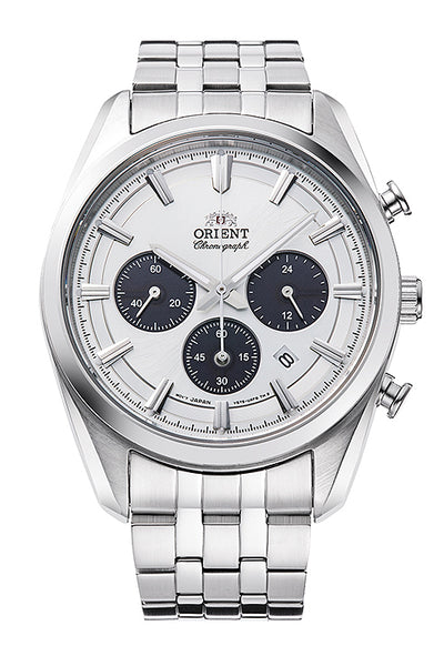 Orient Contemporary RA-TX03 Solar Chronograph Silver/White