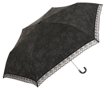 Load image into Gallery viewer, Waterfront / ALL WEATHER Floral Lace Pattern Folding Umbrella
